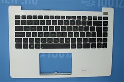 Клавиатура для ноутбука Asus X402 черная c белым топкейсом 5874 - фото 10002