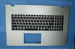 Топкейс, верхняя крышка для Asus N76 N76VM N76VZ N76VJ, 13N0-MHA0K11 с клавиатурой с подсветкой,  с кабелем включения питания и аудио выхода 6421 - фото 13036