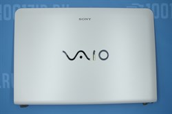 Крышка матрицы для Sony VAIO SVE14, SVE141 с петлями и видео шлейфом, 3FHK6LHN010, EAHK6003020, белая 6547 - фото 13982