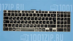 Клавиатура для ноутбука Toshiba C50, C70, L850 черная с серой рамкой, с подсветкой 6675 - фото 15348