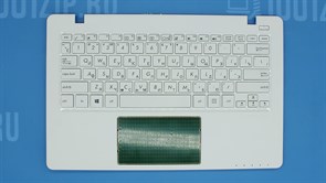 Клавиатура для ноутбука Asus X200CA белая с топкейсом