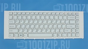Клавиатура для ноутбука Sony VPC-EA белая с рамкой