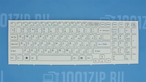 Клавиатура для ноутбука Sony VPC-EB белая с рамкой