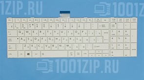 Клавиатура для ноутбука Toshiba C850, L850, P850 белая KB01040